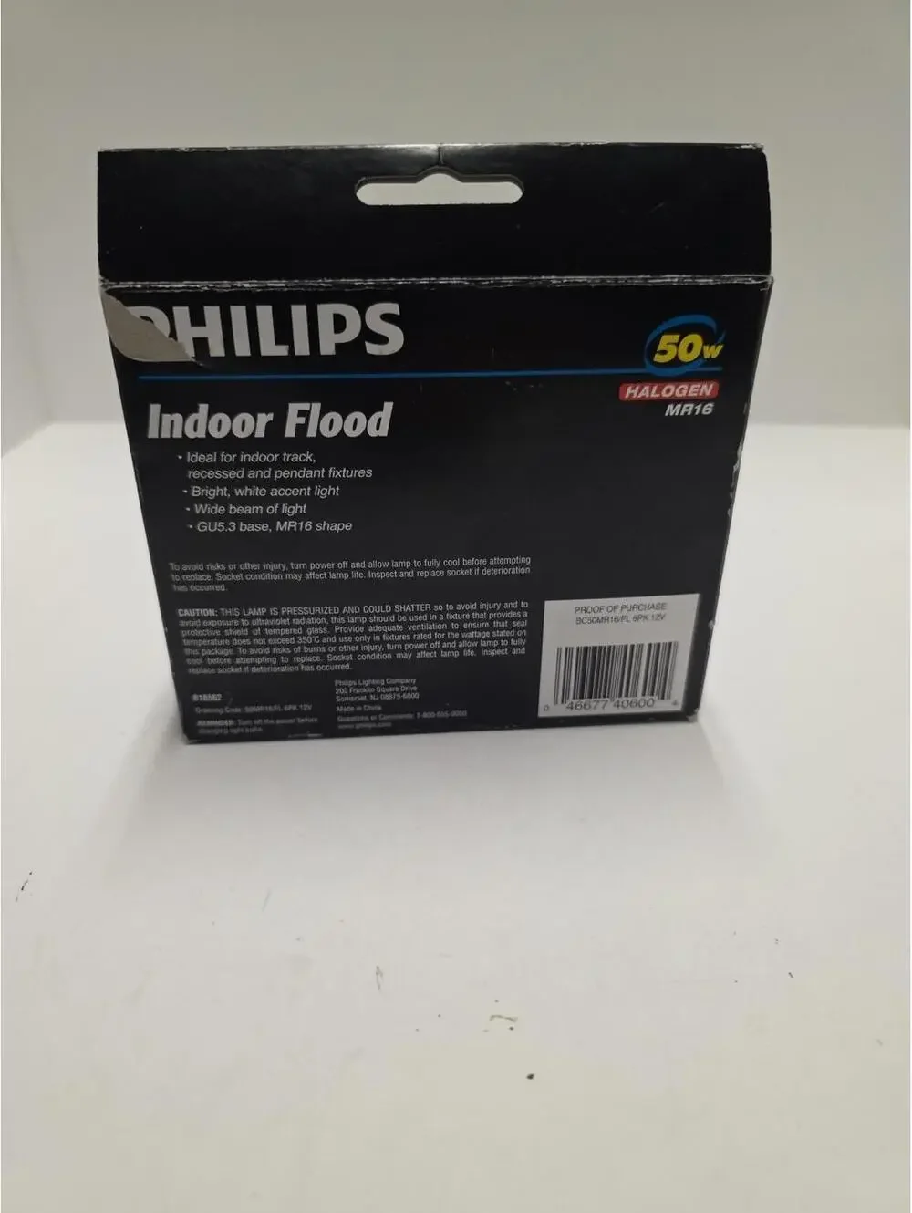 6-Pack-Philips Landscape and Indoor Flood 50-Watt MR16 12-Volt Light Bulb